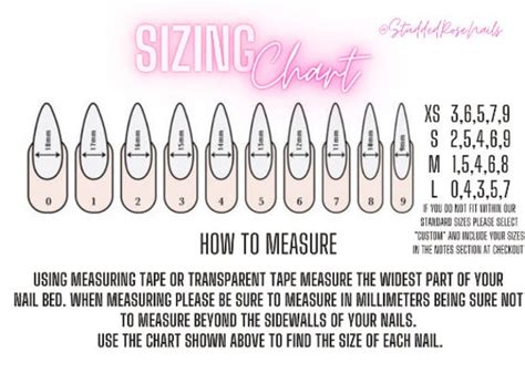 kiss nails|kiss nail size chart.